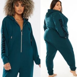 Savage X Fenty forever showgirl hooded jumpsuit (Size 3x)